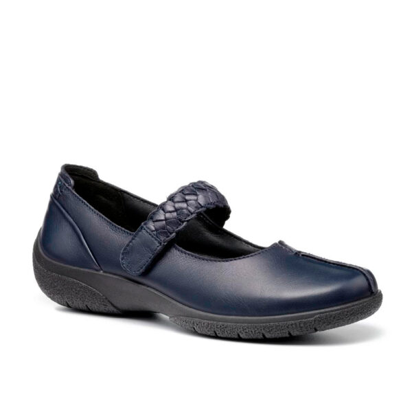 Hotter Shake 11 3821 Navy Leather Pump