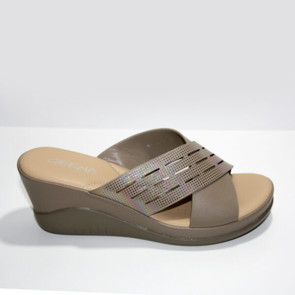 Geena BTL02-23 3063 Khaki Wedge Sandal