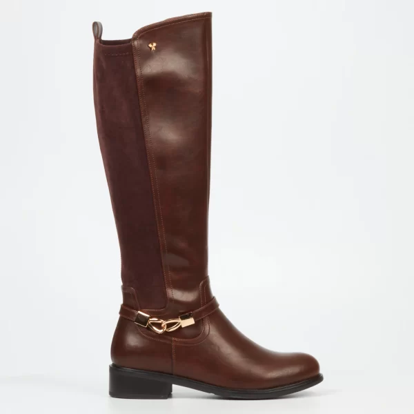 Butterfly Huda 14 1709 Choc Ladies Knee High Boots