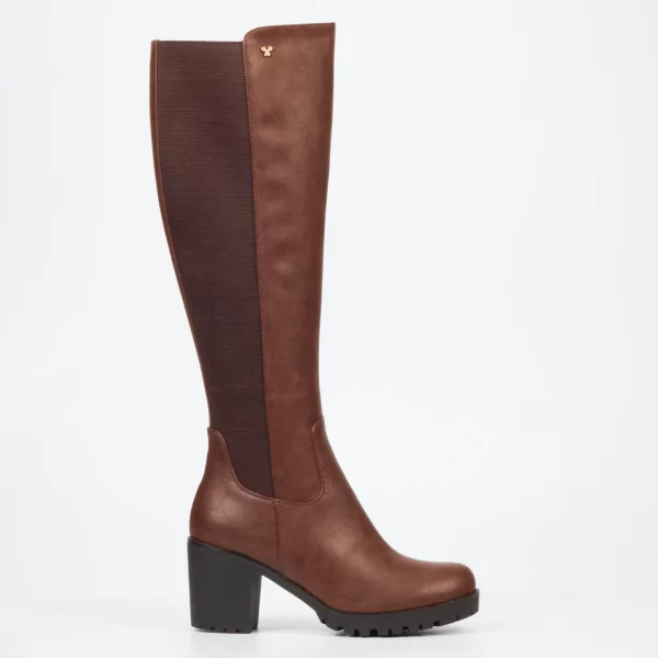 Butterfly Noel 2 1710 Choc Ladies Knee High Boots