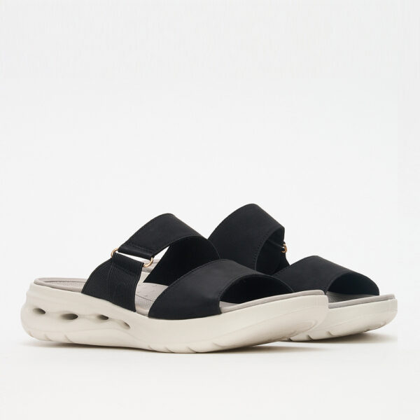 Geena 23ABT18A 3750 Black Ladies Comfort Slip In Sandal