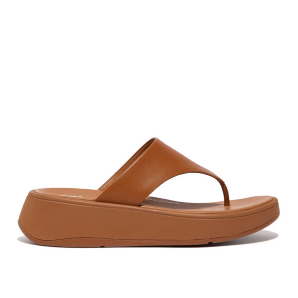 Fitflop F-Mode 403 Tan Ladies Leather Flatform Sandal