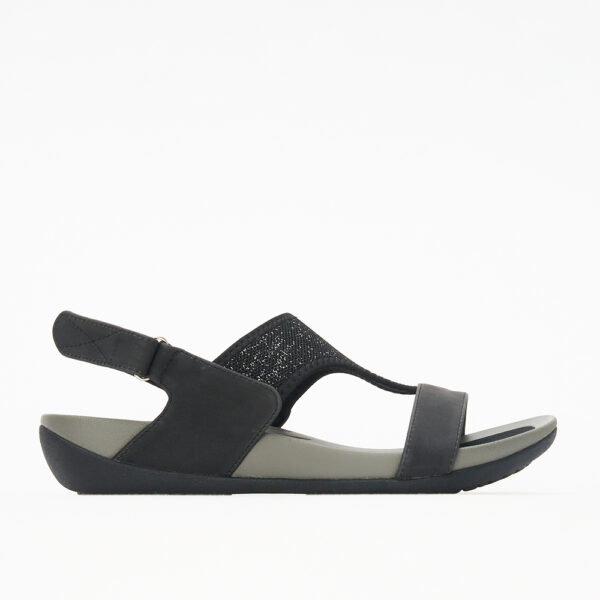 Geena Geena BT81-9 3759 Black Shimmer Comfort Sandal