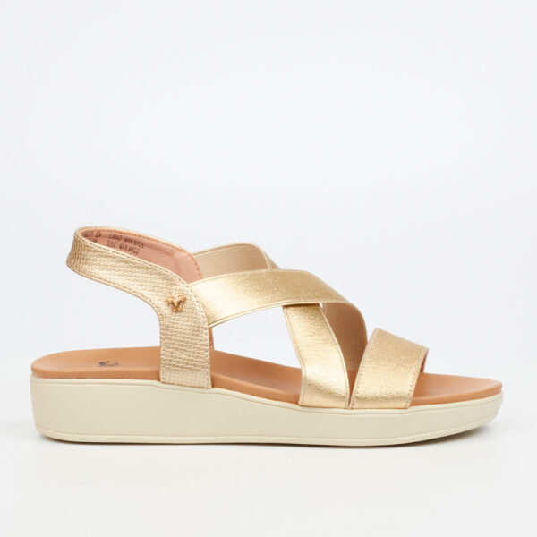 Butterfly Kensley 1 3731 Gold Low Wedge Sandal