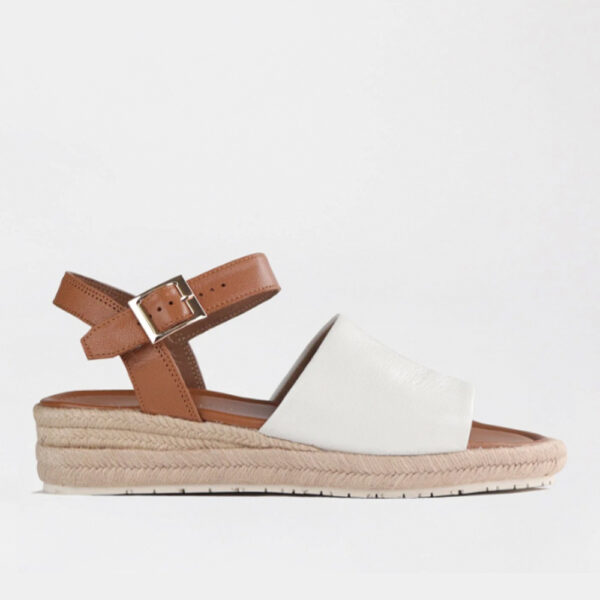 Froggie 12966 1857 White Espadrille Wedge Sandal