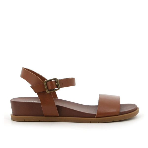 Hush Pup Graice 3981 Tan Leather Ankle Strap Sandal